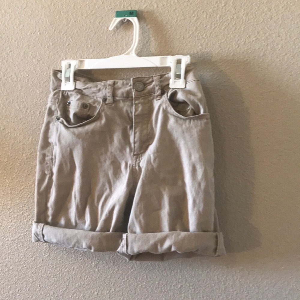 Khaki cargo shorts